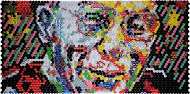 Collages intitulée "Dalai Lama" par Henning Leuschner, Œuvre d'art originale, Collages
