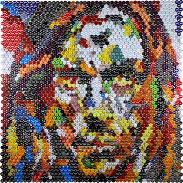 Collages intitolato "Iggi Pop" da Henning Leuschner, Opera d'arte originale, Collages