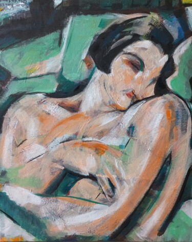 Cubisme douce Peinture intitulée "Cubisme douce" par Sam Keusseyan, Œuvre d'art originale, Acrylique