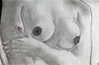 Natalia 제목이 "Natalia"인 그림 Alexandra Klup로, 원작, 숯