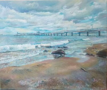 제목이 "Windy weather 2"인 미술작품 George Mirinchev로, 원작, 기름