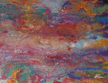 绘画 标题为“Abstract colors oil…” 由Filip Petrovic, 原创艺术品, 油
