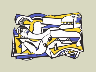 Andrographie N° 94357 Σχέδιο με τίτλο "Andrographie N° 943…" από Lucien Ségura, Αυθεντικά έργα τέχνης, Μαρκαδόρος