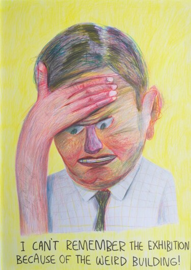 Σχέδιο με τίτλο "Untitled (I Can't R…" από Sasho Violetov, Αυθεντικά έργα τέχνης, Μολύβι