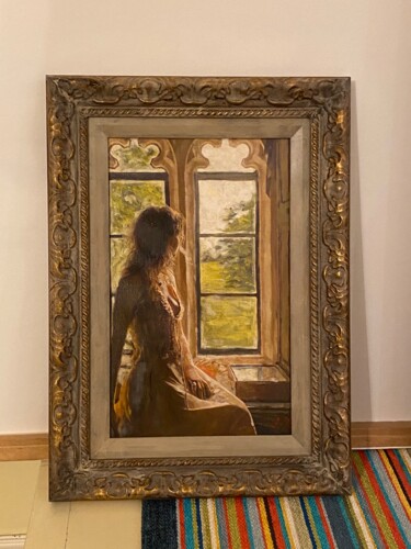Painting titled "‘The Shadows Of War…" by William Oxer, Original Artwork, Acrylic