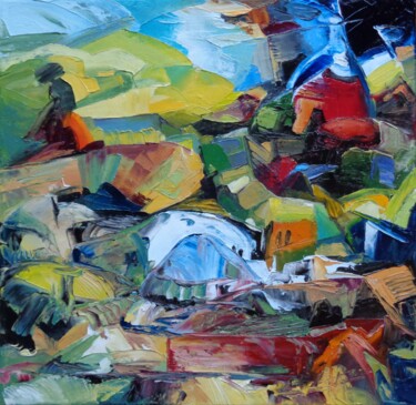 Peinture intitulée "Il était une fois..." par Isabelle Ilic, Œuvre d'art originale, Huile