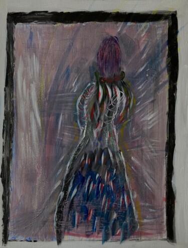 Peinture intitulée "l’inconnue, the unk…" par Enzo D'Alfonso, Œuvre d'art originale, Acrylique
