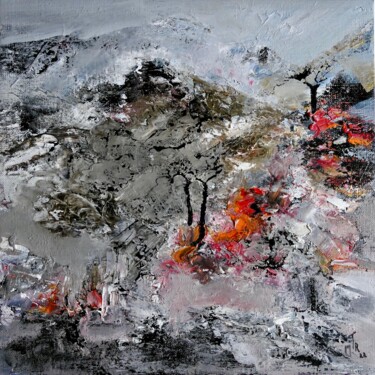 Peinture intitulée "Hiver" par Roche Marie T., Œuvre d'art originale, Huile