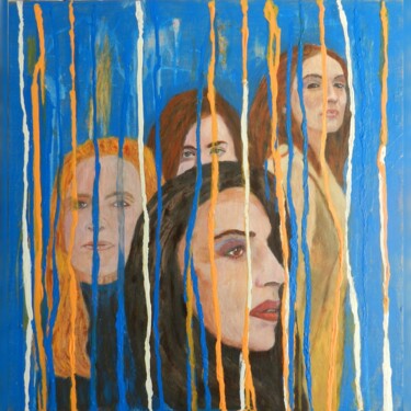 Peinture intitulée "Transición" par Pilar Cidoncha, Œuvre d'art originale, Acrylique Monté sur Panneau de bois
