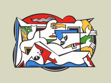 Andrographie N° 56337 Drawing titled "Andrographie N° 563…" by Lucien Ségura, Original Artwork, Marker