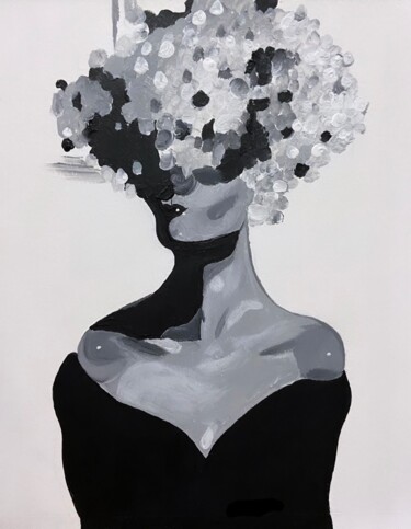 Pintura titulada "Overthinking" por Elina Kalantzi, Obra de arte original, Acrílico