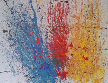 绘画 标题为“Abstract colors oil…” 由Filip Petrovic, 原创艺术品, 油