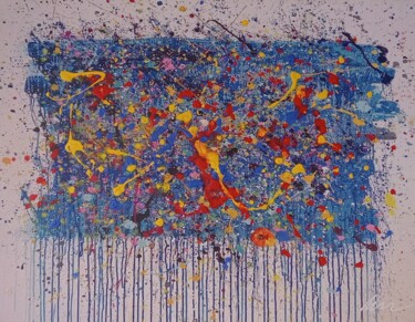 绘画 标题为“Abstract colors oil…” 由Filip Petrovic, 原创艺术品, 油