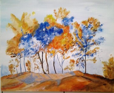 Malerei mit dem Titel "Foret" von Pascaline Marquet Bernard, Original-Kunstwerk, Acryl