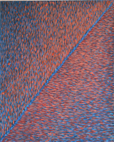 Malerei mit dem Titel "inganno rosso blu 1" von Pasqualino Palmieri (PP Pascal), Original-Kunstwerk, Acryl