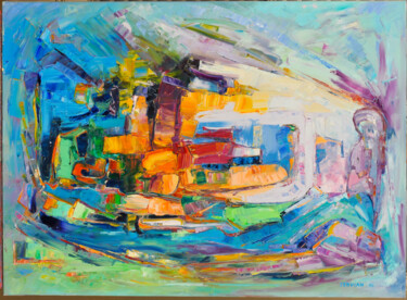 Pintura intitulada "visitation" por Frederic Servian, Obras de arte originais, Óleo