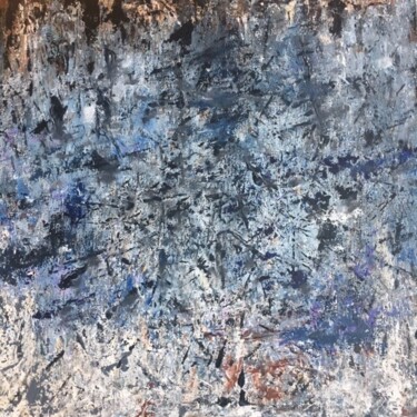 Peinture intitulée "Au bord de l'eau un…" par Claudine Janel, Œuvre d'art originale, Acrylique Monté sur Châssis en bois
