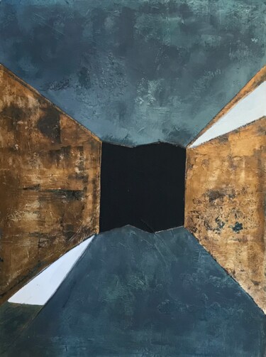 绘画 标题为“La Porte” 由Muriel Desbieys, 原创艺术品, 颜料 安装在木质担架架上