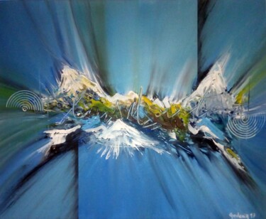Peinture intitulée "ENVOL" par Jackie Godenir, Œuvre d'art originale, Acrylique