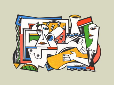 Andrographie N° 63118 Drawing titled "Andrographie N° 631…" by Lucien Ségura, Original Artwork, Marker