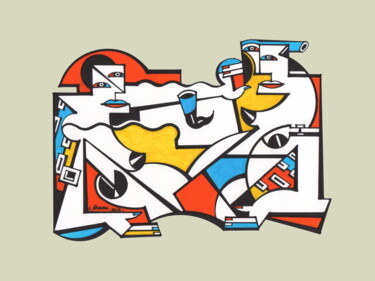 Andrographie N° 02167 Drawing titled "Andrographie N° 021…" by Lucien Ségura, Original Artwork, Marker