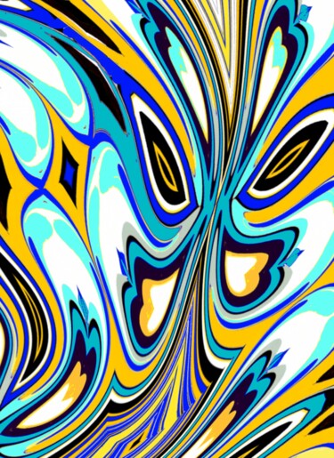 Digital Arts titled "All but eyes" by Peter Jalesh, Original Artwork, Digital Painting