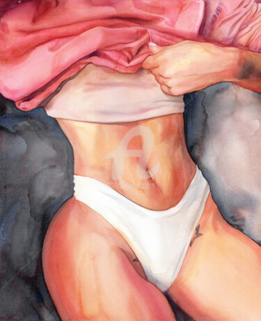 Body 绘画 标题为“Body” 由Alina Shangina, 原创艺术品, 水彩