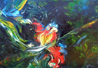 Peinture intitulée "Canopée" par Isabelle Ilic, Œuvre d'art originale, Huile