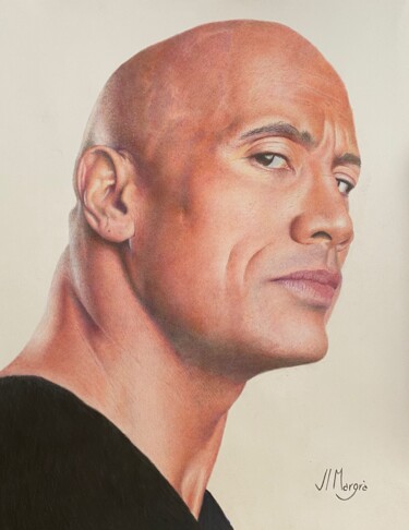 Desenho intitulada "The Rock" por Jl. Margrà, Obras de arte originais, Lápis