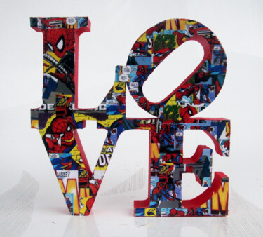 제목이 "PyB Love Spiderman,…"인 조형물 Pyb로, 원작, 수지