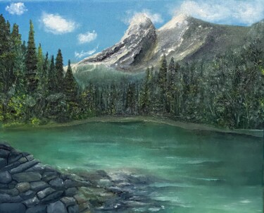 Nature of Canada Painting titled "Nature of Canada" by Nadiia Boichenko, Original Artwork, Oil