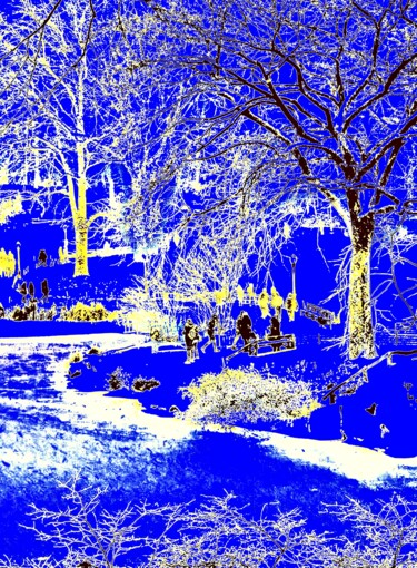 Central Park Snow 10h Photography titled "Central Park Snow 1…" by Ken Lerner, Original Artwork, Digital Photography