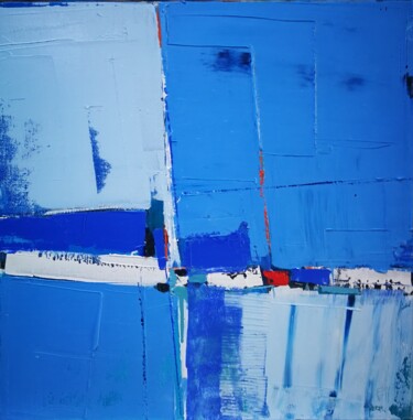 Peinture intitulée "Emotions océanes 1" par Francis L'Huillier, Œuvre d'art originale, Huile
