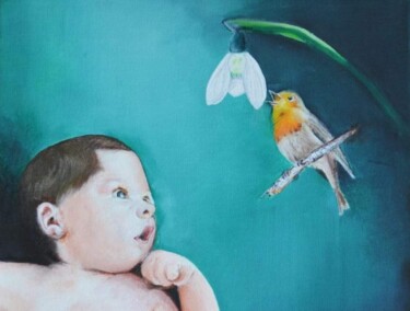 绘画 标题为“Song of hope” 由Anna Artworks, 原创艺术品, 油