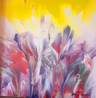 Painting titled "Wefaqaboud30" by Wefag Ibrahim, Original Artwork, Acrylic
