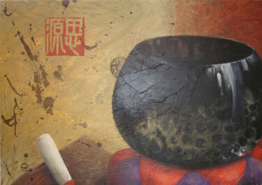 绘画 标题为“On entend l'espace” 由Liliane Bordes, 原创艺术品, 丙烯