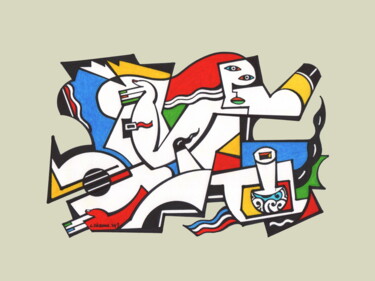 Andrographie N° 91437 Drawing titled "Andrographie N° 914…" by Lucien Ségura, Original Artwork, Marker