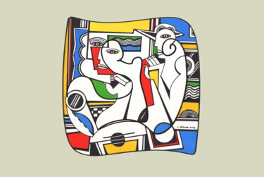 Andrographie N° 50134 Dessin intitulée "Andrographie N° 501…" par Lucien Ségura, Œuvre d'art originale, Marqueur