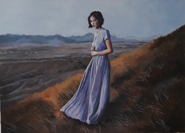 Pittura intitolato "La sconosciuta" da Giovanni Graziani, Opera d'arte originale, Olio