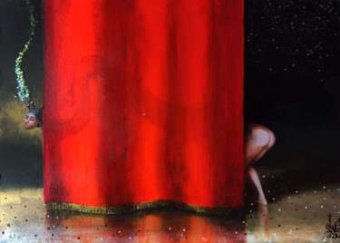 绘画 标题为“Пьеса ''Завеса" акт…” 由Serge Sunne, 原创艺术品, 丙烯