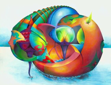 Disegno intitolato "A different horizon" da Symona Colina, Opera d'arte originale, Matita