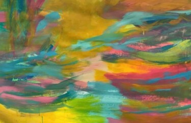Peinture intitulée "« Éden »." par Gilles Surgès, Œuvre d'art originale, Acrylique Monté sur Châssis en bois