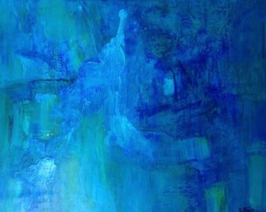Peinture intitulée "« Mystère abyssal »." par Gilles Surgès, Œuvre d'art originale, Acrylique