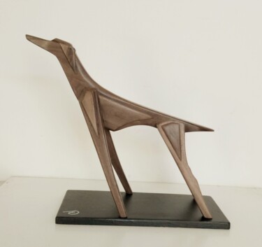 雕塑 标题为“Geometric dog” 由Anna Beltrame A＋D Art, 原创艺术品, 木