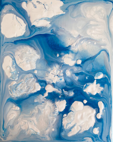 Morning sky Painting titled "Morning sky" by Maria Sotnikova, Original Artwork, Acrylic Mounted on Cardboard