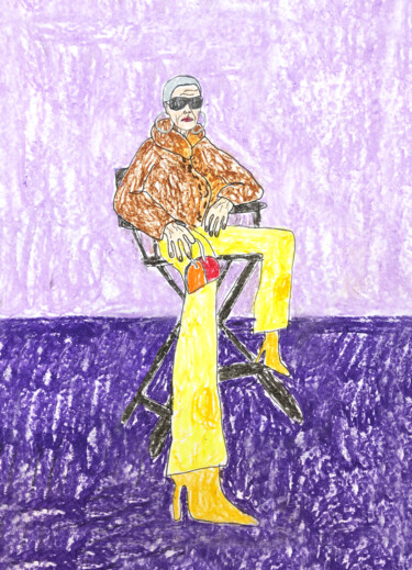 图画 标题为“Yellow pants” 由Lana Krainova, 原创艺术品, 粉彩