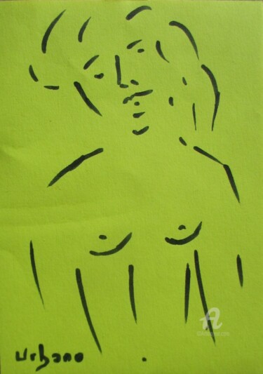 Avec toi ! Drawing titled "Avec toi !" by Roberto Urbano, Original Artwork, Marker Mounted on Other rigid panel