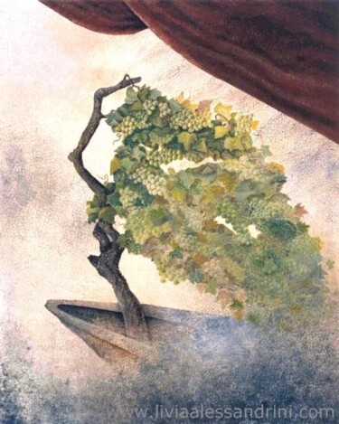 Peinture intitulée "LE BATEAU IVRE ( A…" par Livia Alessandrini, Œuvre d'art originale