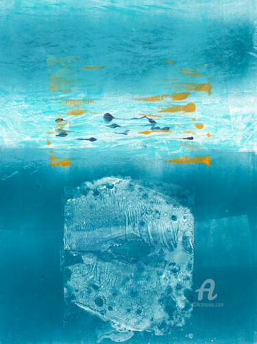 印花与版画 标题为“Under Ice” 由Oi Fortin, 原创艺术品, 蒙纳
