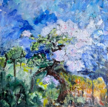 Ζωγραφική με τίτλο "Spring Blossoms" από Alfredo Machado Zingg, Αυθεντικά έργα τέχνης, Ακρυλικό Τοποθετήθηκε στο Ξύλινο φορε…